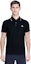 Details for Moncler Polo Negro con Logo de Rayas Tejidas 0918A7030084556999