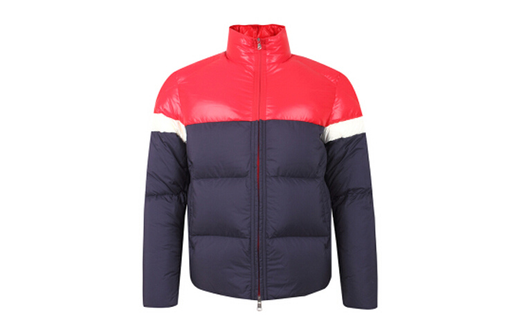 Moncler Konic Puffer Jacket Winter Red Blue Color Block 403968553333781