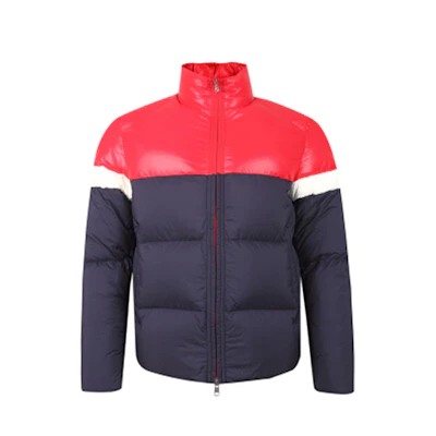 Moncler Konic Puffer Jacket Winter Red Blue Color Block 403968553333781