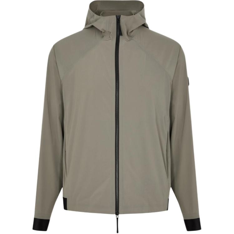 Moncler KURZ Series Solid Color Hooded Zipper Jacket for Men - Gray 1A0010353791-911