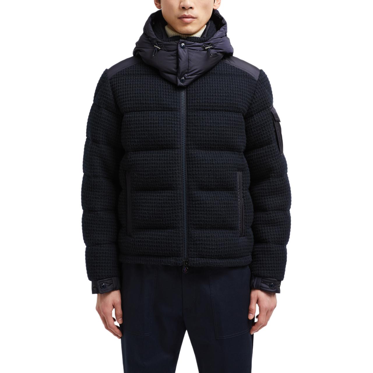 Shop 盟可睐 LAGDEI 皇家蓝可拆帽羊毛羽绒短款夹克 男女同款. J20911A0009989AO0742