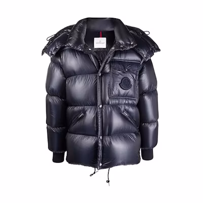 Moncler Lamentin Unisex Detachable Hood Logo Down Jacket Night Blue Winter. G20911A00161539WF742