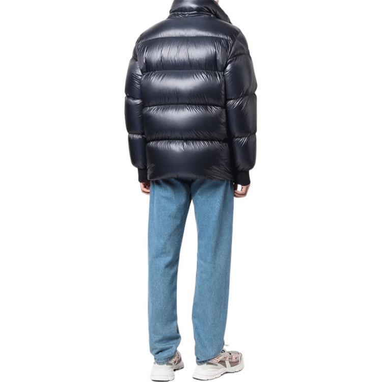 Shop Moncler Lamentin Unisex Detachable Hood Logo Down Jacket Night Blue Winter. G20911A00161539WF742