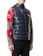 Shop Moncler Lappe Logo Patch Down Vest Unisex Navy Blue G10911A52M0053A5T778