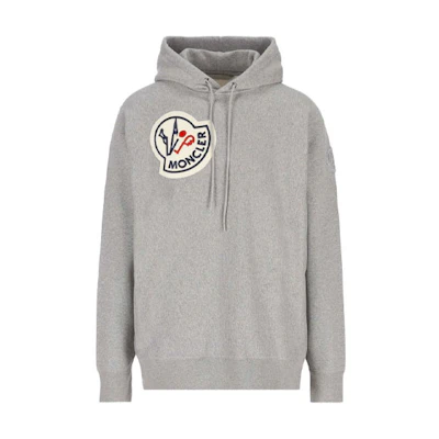 Moncler Large Logo Printed Hoodie Grey () 8G00006809KX984