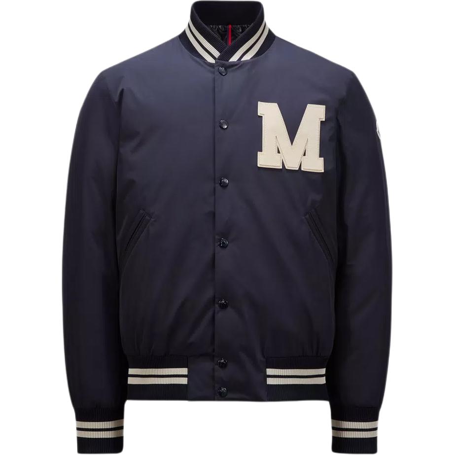 Moncler Lateltin Series  Navy Blue Logo Print Puffer Jacket. J20911A0007354A9174S