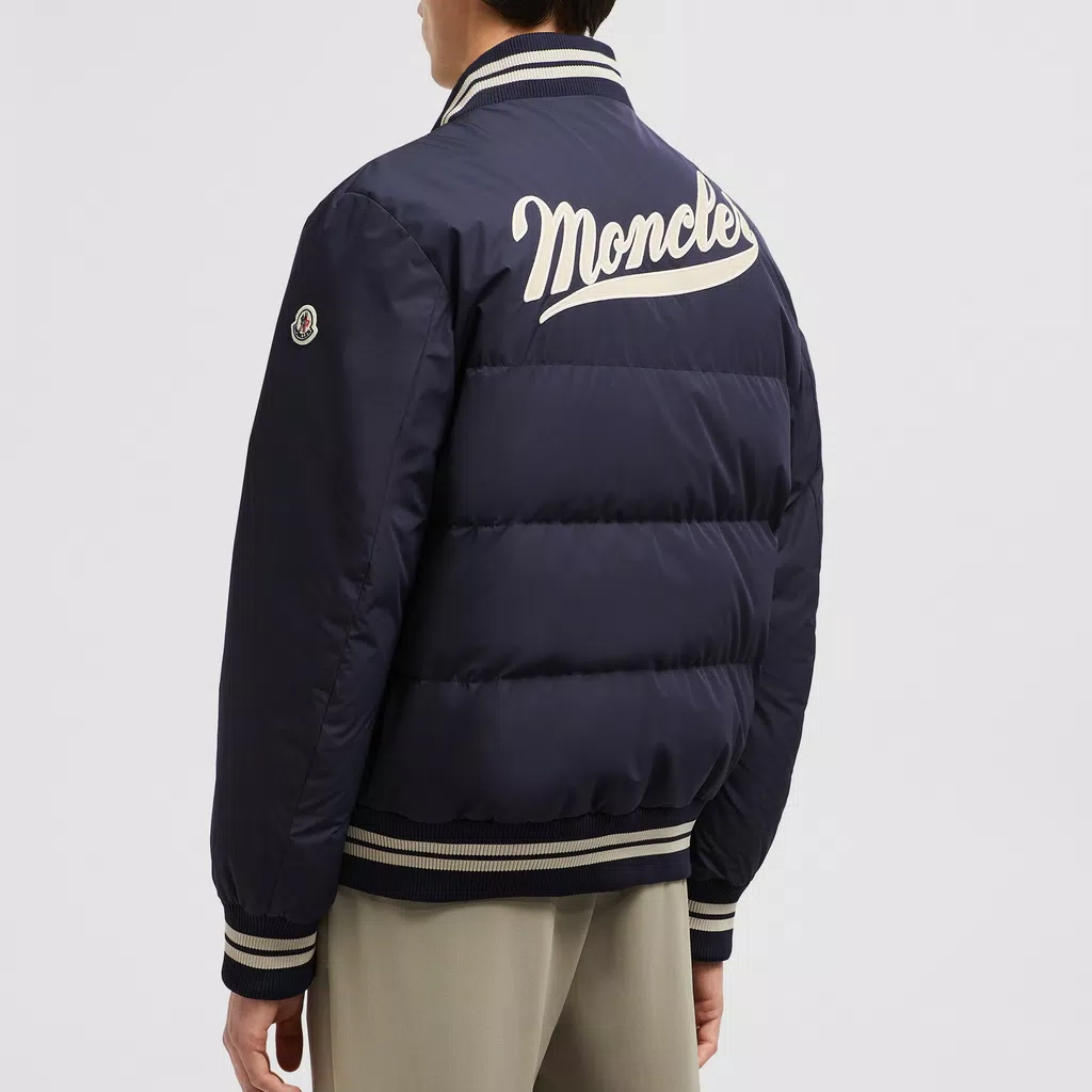 Lookbook Moncler Lateltin Series  Navy Blue Logo Print Puffer Jacket. J20911A0007354A9174S