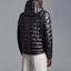 Shop Moncler Lauros Jaket Hitam Puff Logo Unisex I10911A00020595ZJ999
