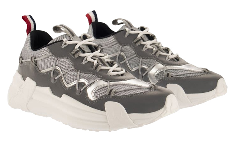 Order Moncler Leather Fabric Low 'Grey Fashion Lace-Up' H209A4M00390M2377900