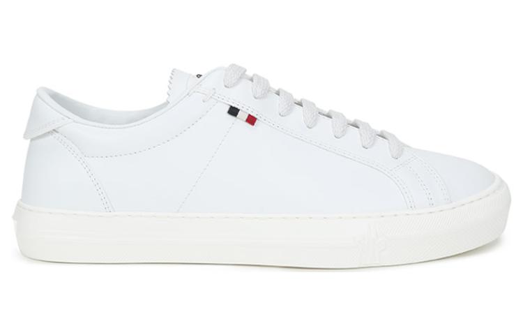 Moncler Leather Lace-Up 'White Fashion Sneakers' 圖 2