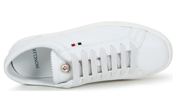Moncler Leather Lace-Up 'White Fashion Sneakers' 圖 5