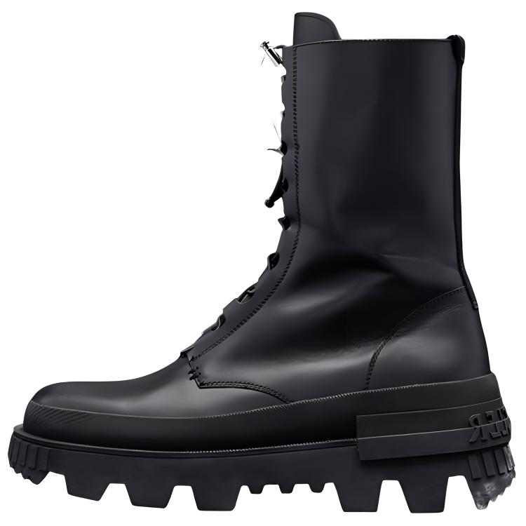 Moncler Leather Lace-Up Ankle Boot 'Black' H209A4F00020M2197999