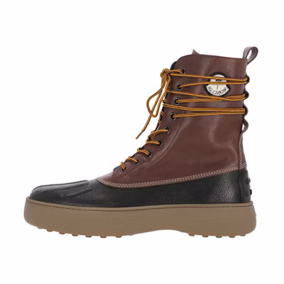 Moncler Leather Lace-up Boot 'Brown Fashion'