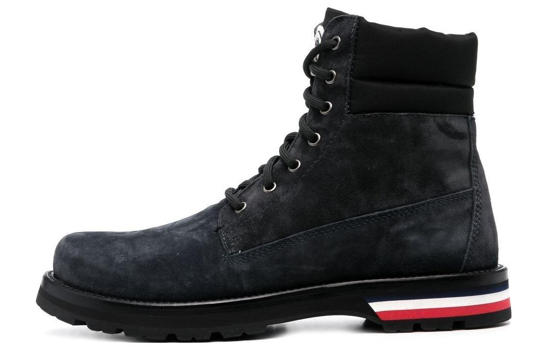 Moncler Leather Lace-Up Boots 'Black Fashion' 4F0005002SYC927