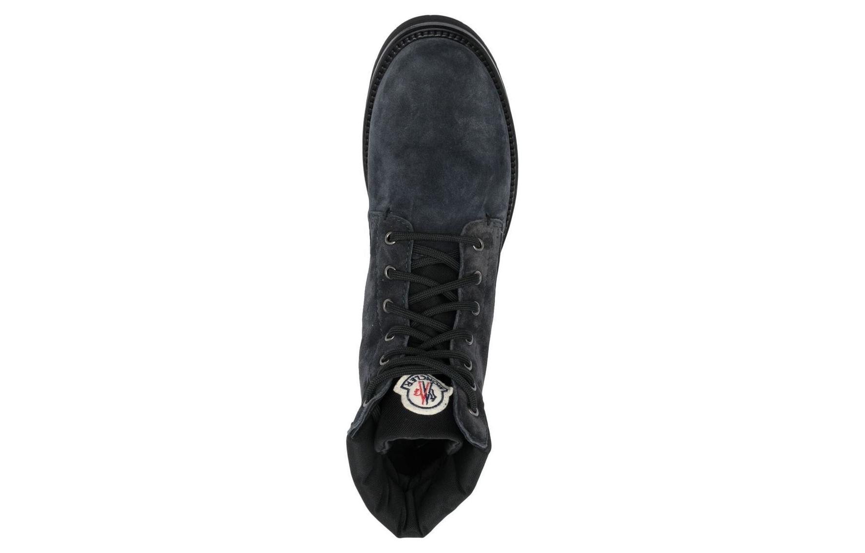 Lookbook Moncler Leather Lace-Up Boots 'Black Fashion' 4F0005002SYC927