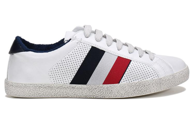Moncler Leather Lace-Up Sneaker 'White Fashion' 圖 2