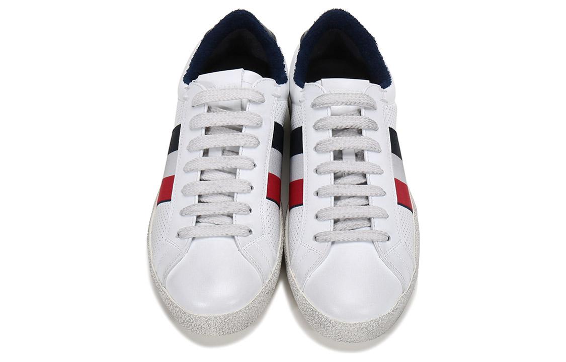 Moncler Leather Lace-Up Sneaker 'White Fashion' 圖 4