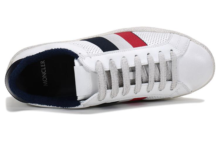 Moncler Leather Lace-Up Sneaker 'White Fashion' 圖 5