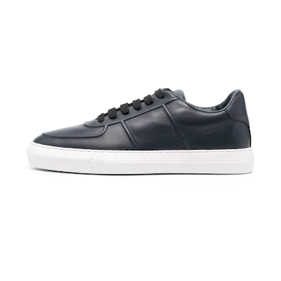 Moncler Leather Low-Top Sneaker 'Navy'