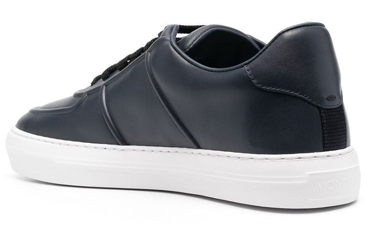 Moncler Leather Low-Top Sneaker 'Navy' 圖 4