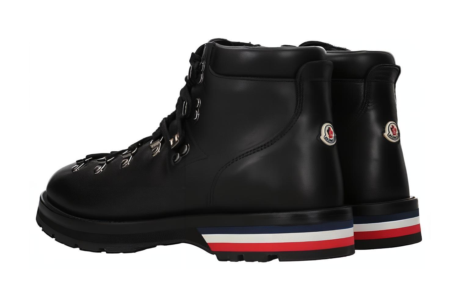 Shop Zapatos de Senderismo de Cuero Moncler 'Black Badge' 4G7000002SGR998