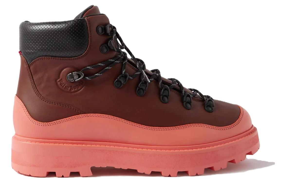 Moncler Leather Short Boot 'Red Brown' 圖 2