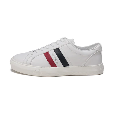 Moncler Leather Stripe Sneakers 'White' 'CMFT Fashion'