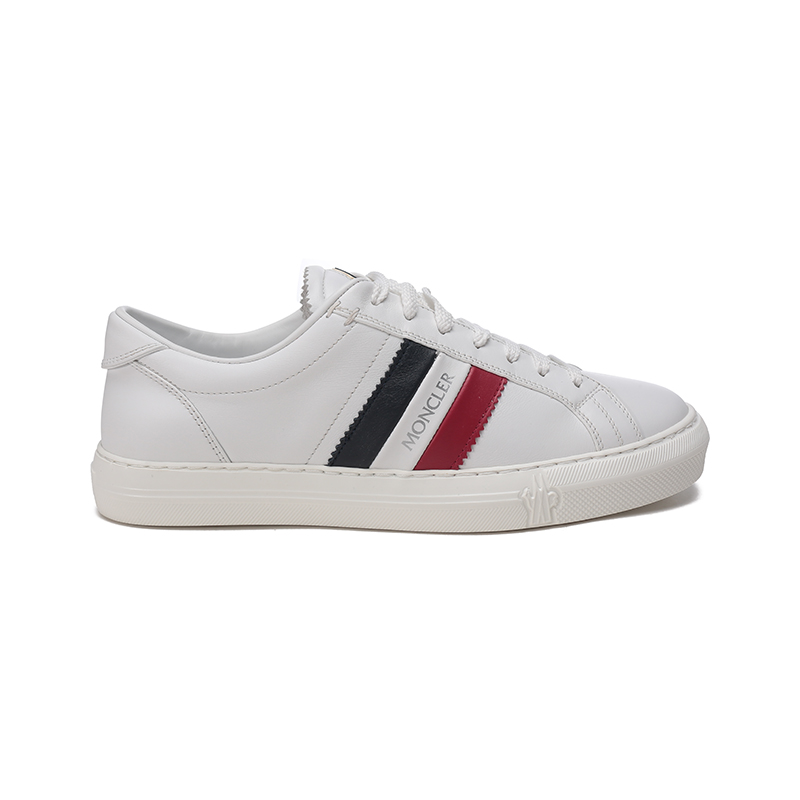 Moncler Leather Stripe Sneakers 'White' 'CMFT Fashion' 圖 2