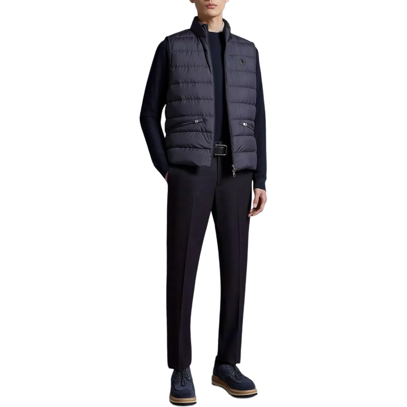 Lookbook Moncler LECHTAL 藍色羽絨背心 無袖外套 J10911A00139549SK779