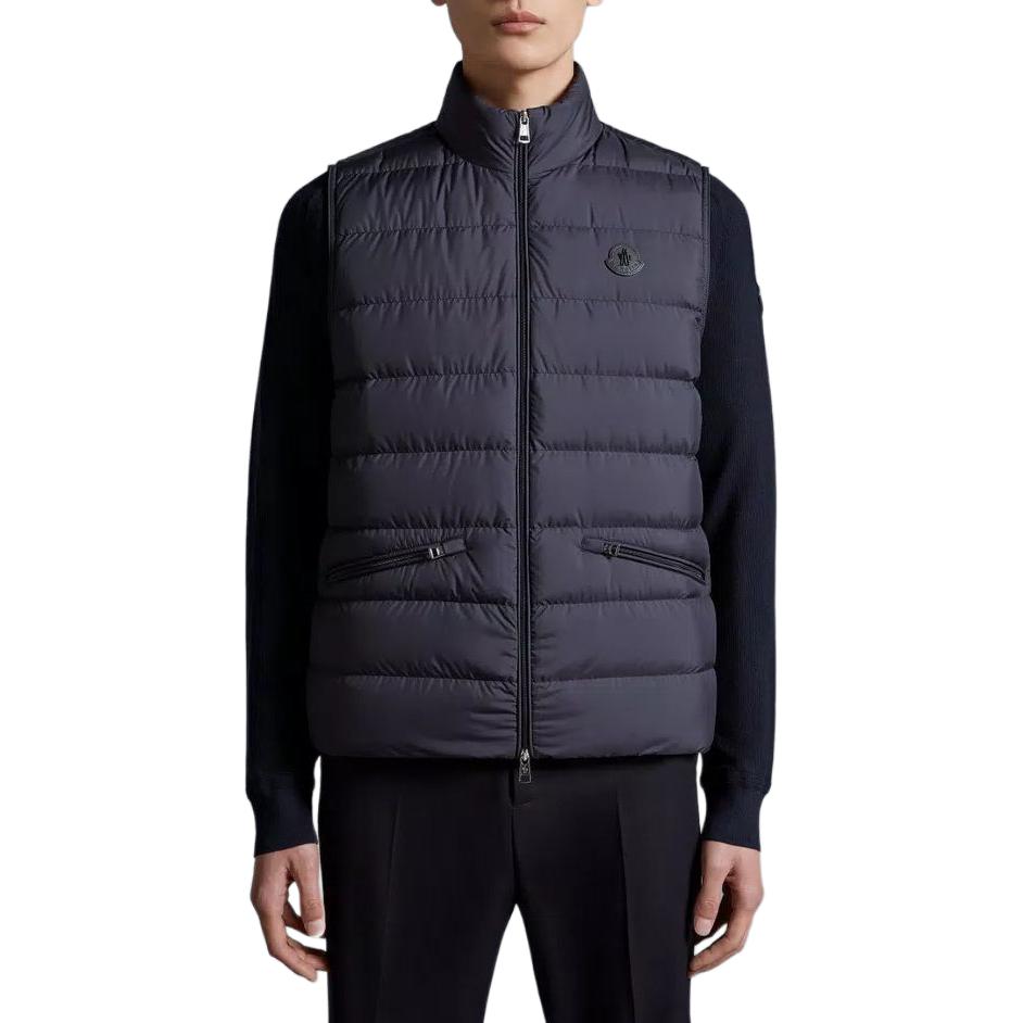 Shop Moncler LECHTAL 藍色羽絨背心 無袖外套 J10911A00139549SK779
