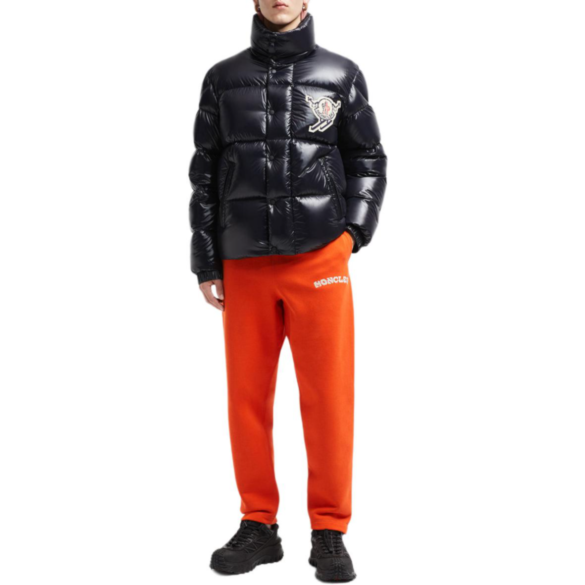 Moncler Leste Short Down Jacket Glossy Elastic Stand Collar Unisex Style. J20911A00118595GJ999 圖 3