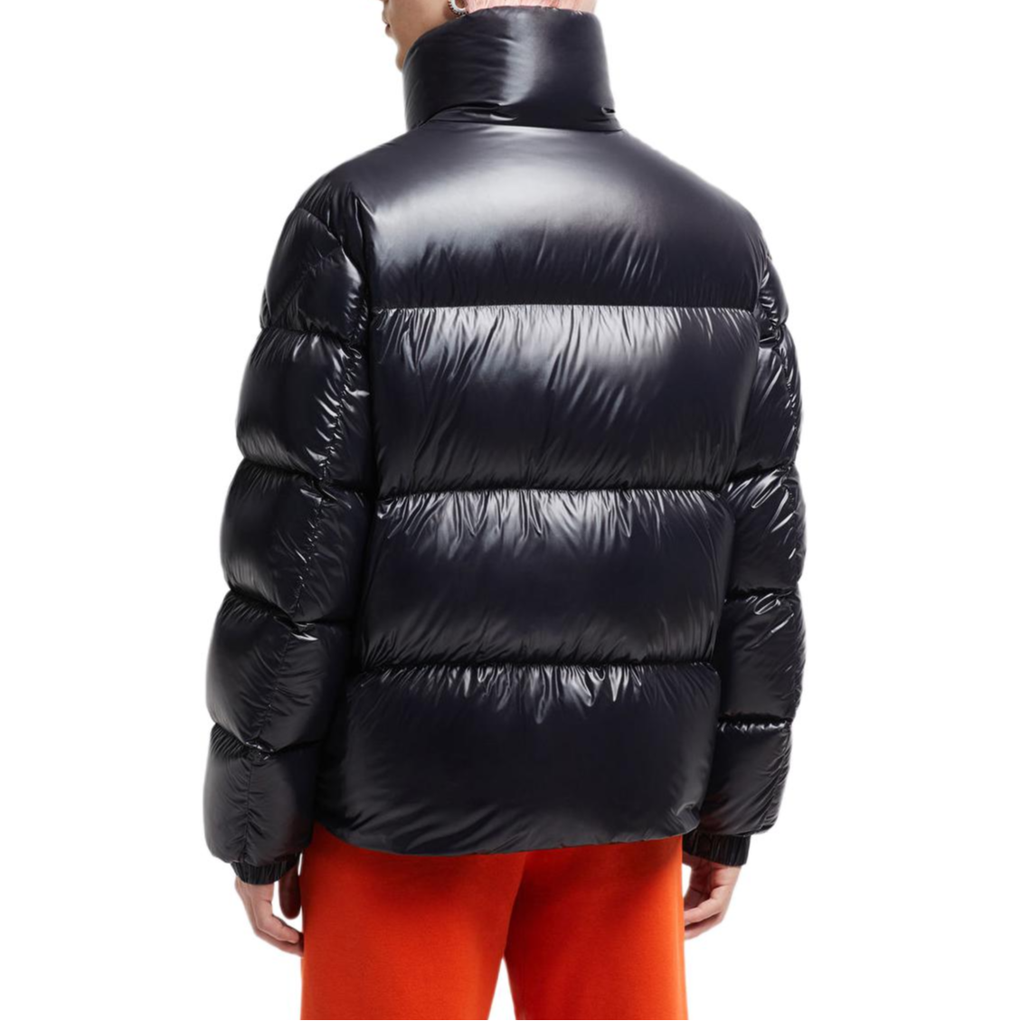 Moncler Leste Short Down Jacket Glossy Elastic Stand Collar Unisex Style. J20911A00118595GJ999 圖 5