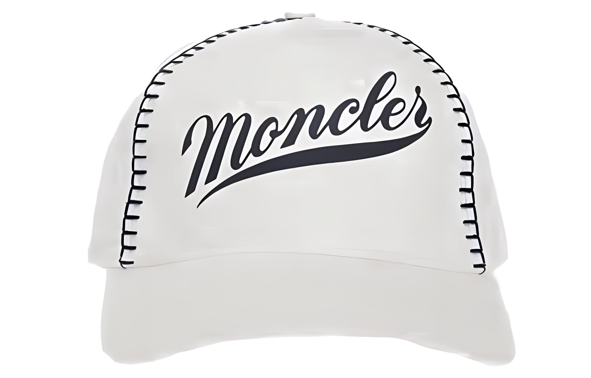 Moncler Letter Print White Cap Unisex Couples Style Duckbill Hat. GIG-3B000170U082034