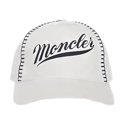 Moncler Letter Print White Cap Unisex Couples Style Duckbill Hat. GIG-3B000170U082034