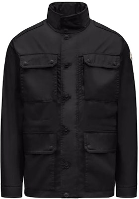 Moncler Lez Rain Jacket Black Solid Stand Collar Long Sleeve Outerwear. J10911B0000368352999 Order Moncler Lez Rain Jacket Black Solid Stand Collar Long Sleeve Outerwear. J10911B0000368352999