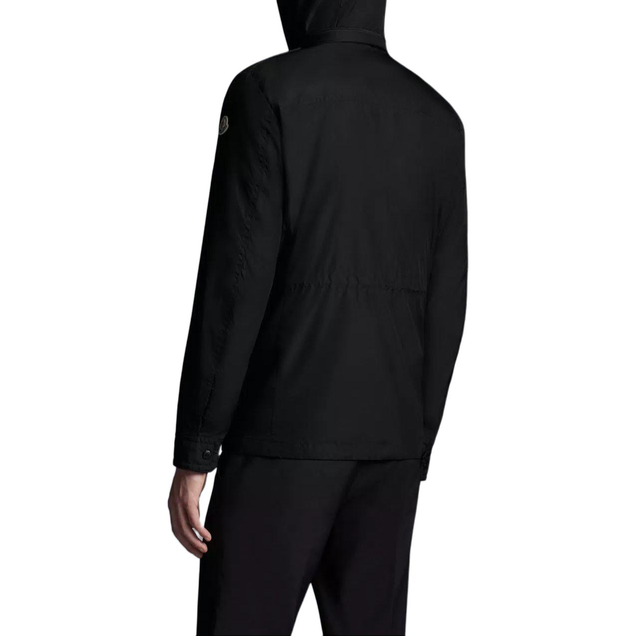 Purchase Moncler Lez Jaket Hujan Hitam Kerah Standar Lengan Panjang Outerwear. J10911B0000368352999