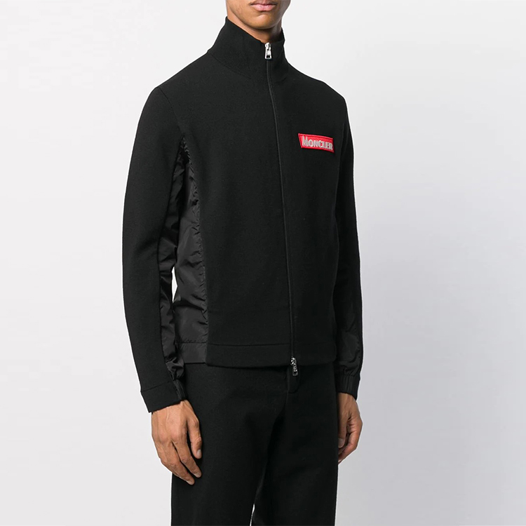 Purchase Moncler Lightweight Black Front-Zip Long-Sleeve Jacket 9422100A9041999