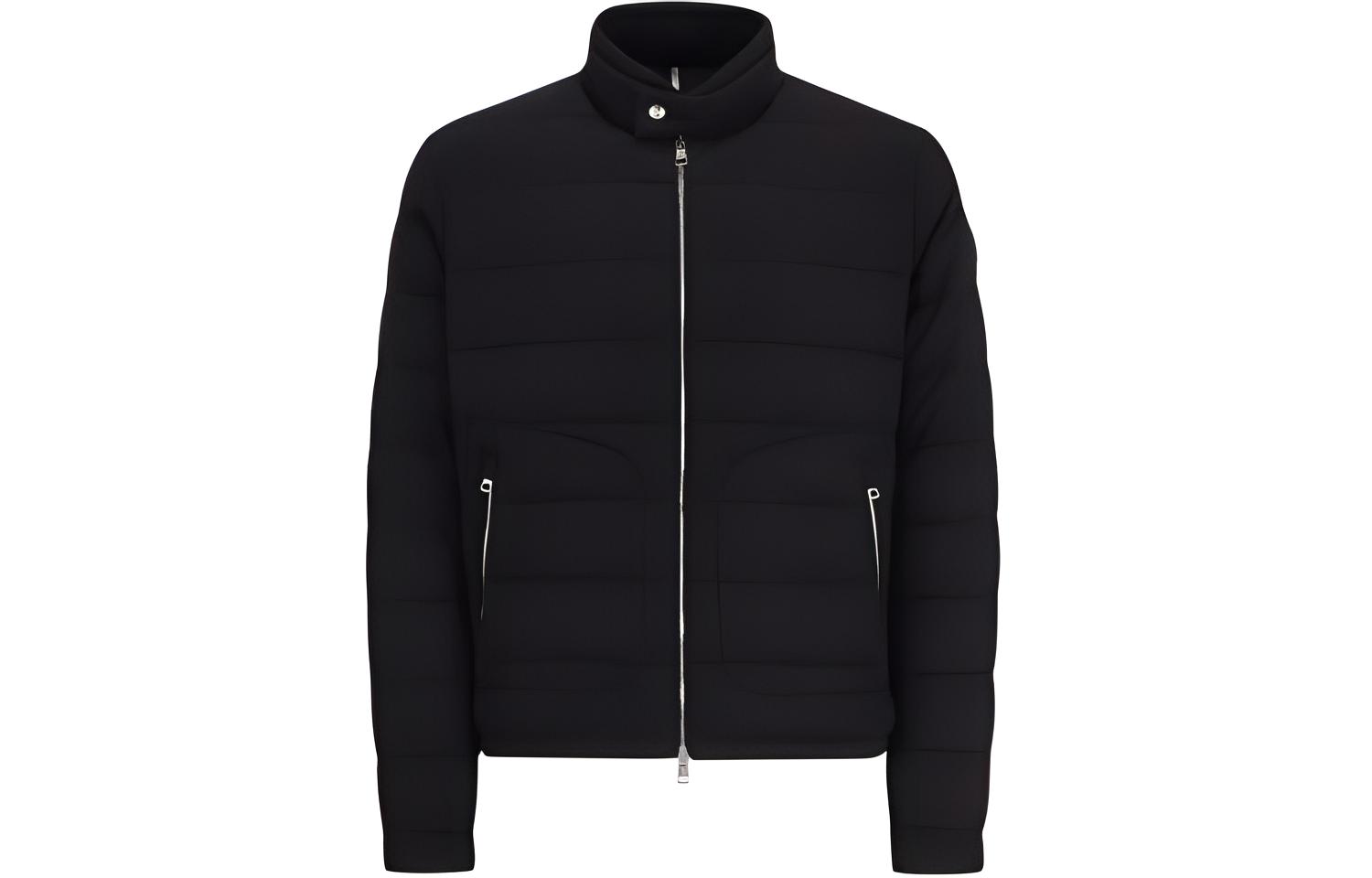 Moncler Lightweight Solid Black Long-Sleeve Jacket for Men J10911A00132596LQ999