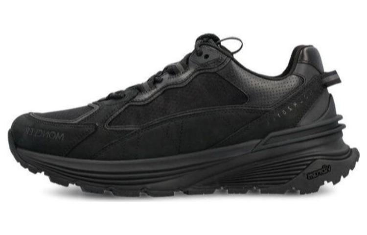 Moncler Lite 'Black Leather Low-Top'