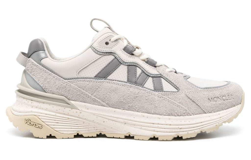 Order 盟可睐Lite Runner皮革圓頭厚底繫帶低幫休閒鞋男款米色