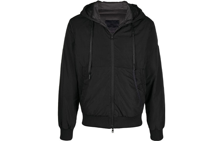 Moncler Logo-Appliqué Raincoat Fitted Jacket F20911A57400C0612999