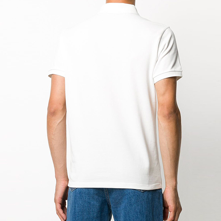 Purchase 몽클레어 로고 화이트 반소매 캐주얼 폴로 셔츠 8A7110084556004