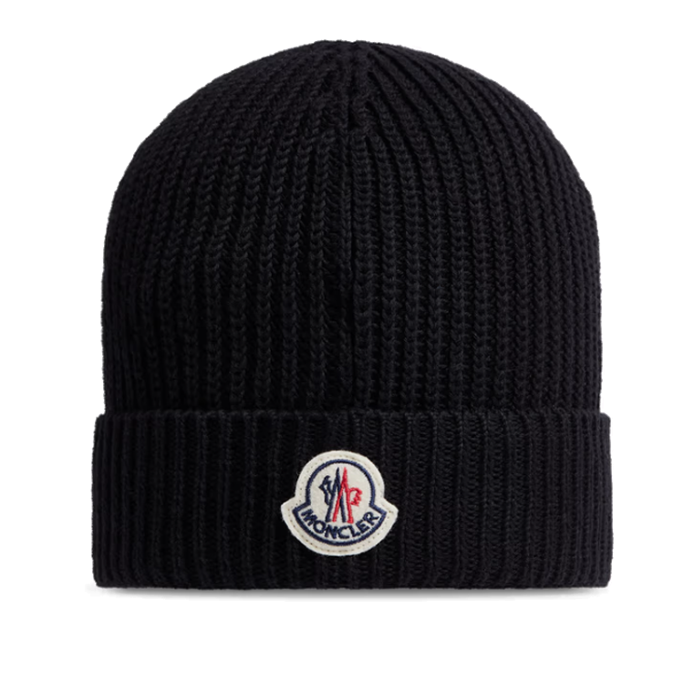 Lookbook Gorro de Pana Moncler con Logotipo para Hombre - Negro. J20913B00027M1509999