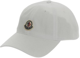 Moncler Logo Cotton Baseball Cap White for Men. 3B00054V0090001 Moncler Logo Cotton Baseball Cap White for Men. 3B00054V0090001