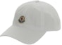 Buy Moncler Logo Cotton Baseball Cap White for Men. 3B00054V0090001