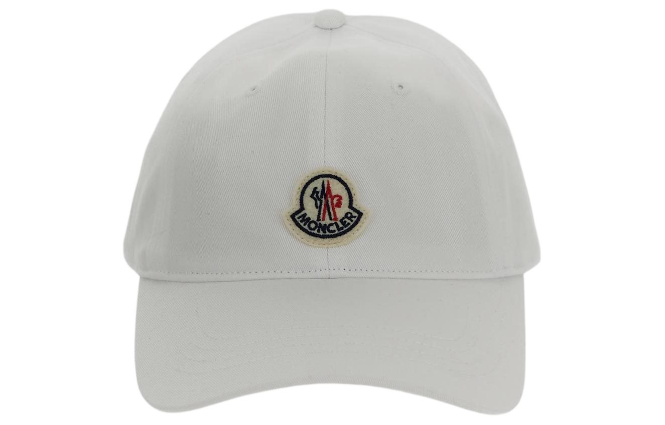 Lookbook Moncler Logo Cotton Baseball Cap White for Men. 3B00054V0090001