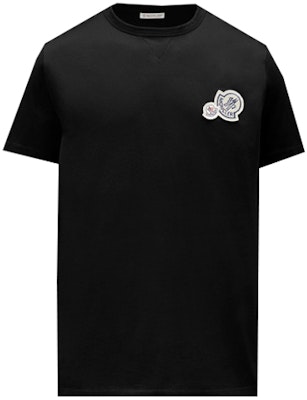 盟可睐标志棉质圆领黑色T恤。 0918C000388390Y999 Buy 盟可睐标志棉质圆领黑色T恤。 0918C000388390Y999