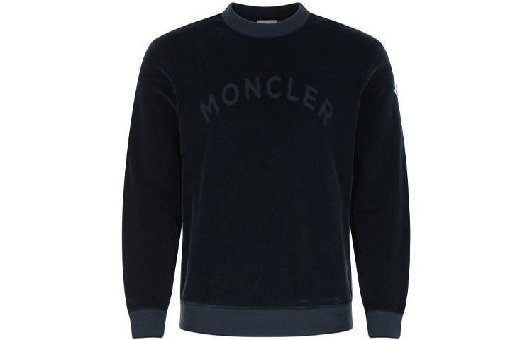 Moncler Logo Crewneck Pullover Sweatshirt Midnight Blue () 8G00020899HE760