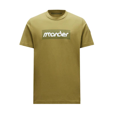 Moncler Logo Crewneck Short Sleeve T-Shirt Green . J10918C0005289AJS81O
