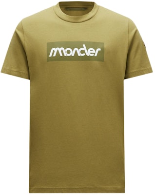 Moncler Logo Kemeja-T Lengan Pendek Hijau. J10918C0005289AJS81O Order Moncler Logo Kemeja-T Lengan Pendek Hijau. J10918C0005289AJS81O